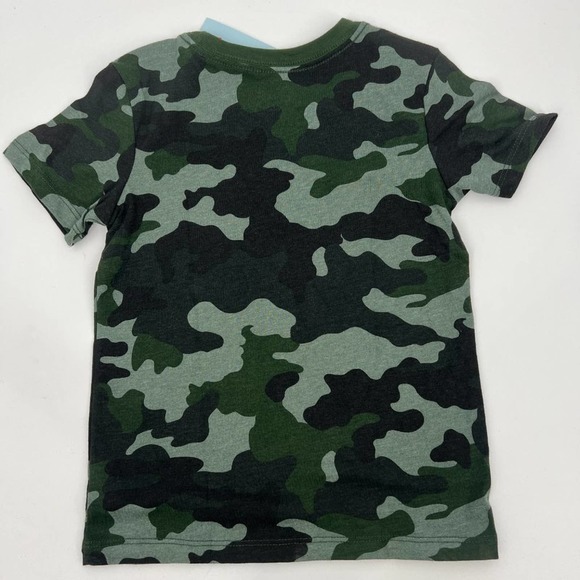 Cat & Jack Boys Short Sleeve Crewneck Camouflage Print T-Shirt Green Camo 4T NWT - Picture 6 of 7